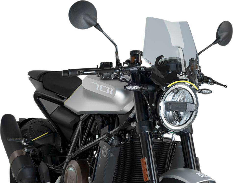 PUIG HI-TECH PARTS New Generation Windscreen - Smoke - Husqvarna 9750H