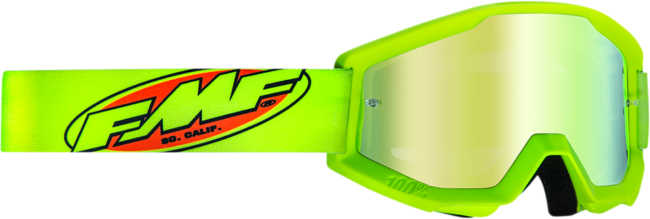 FMF PowerCore Goggles - Core - Yellow - Gold Mirror F-50051-00006 2601-3013