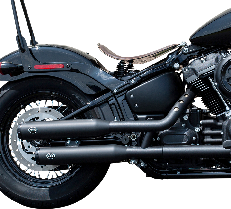 S&amp;S CYCLE Grand National Race Schalldämpfer für Softail – Schwarz 550-0737