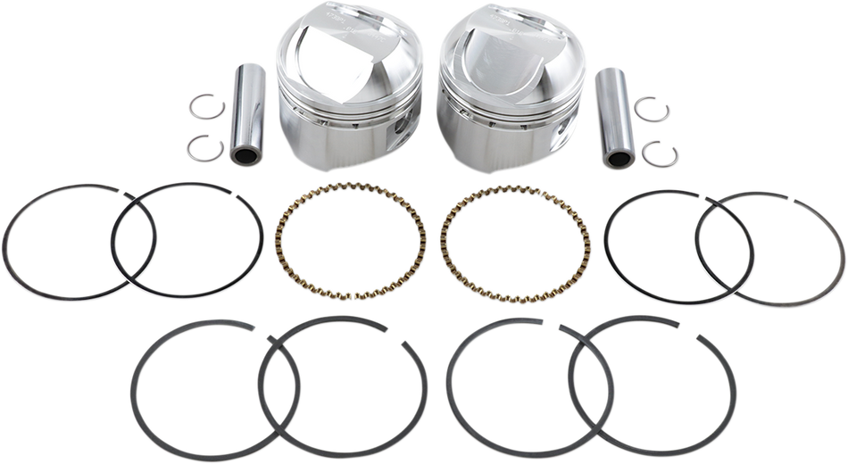 WISECO Piston Kit - .010 - High Compression - 1978-1984 - Big Twin High-Performance K1624