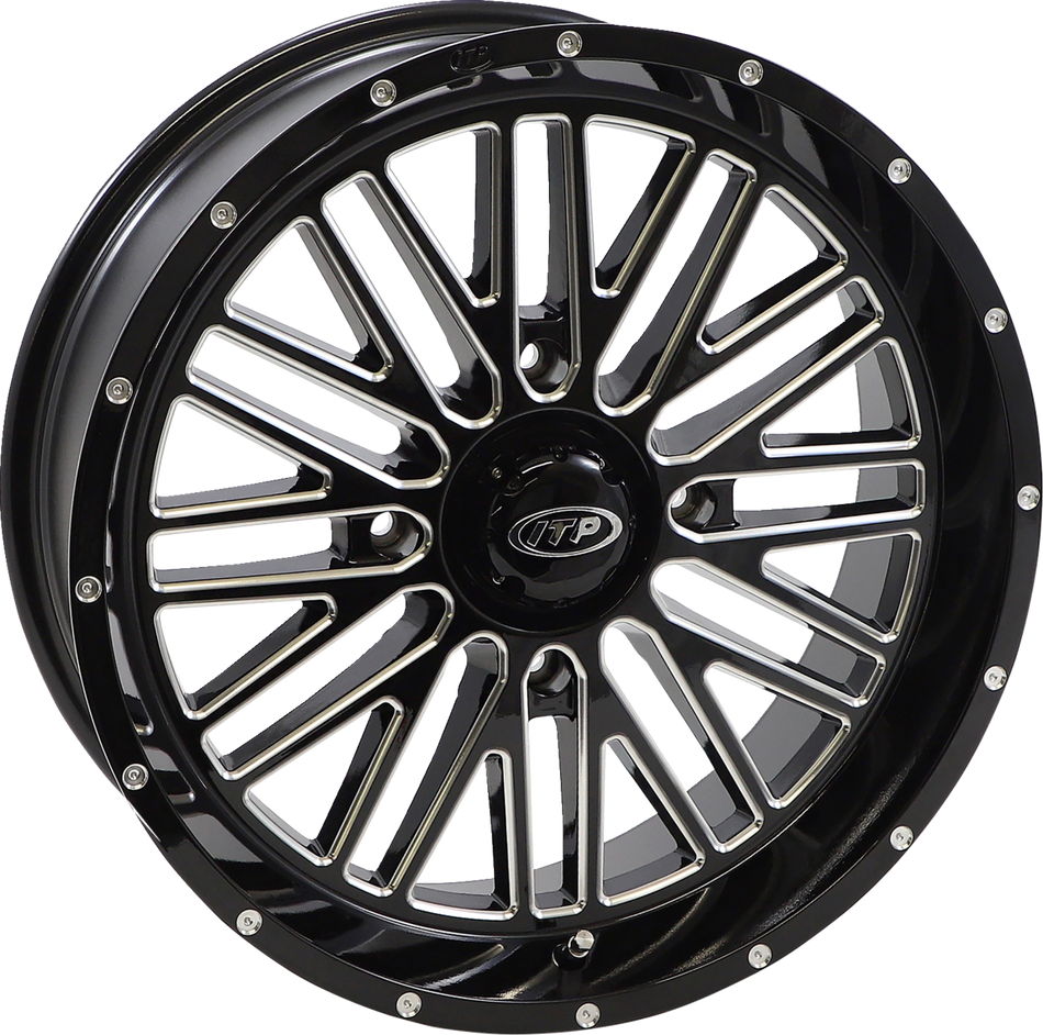 ITP Wheel - Momentum - Front/Rear - Black/Milled - 18x6.5 - 4/156 - 4+2.5 (+10 mm) 1822743731B