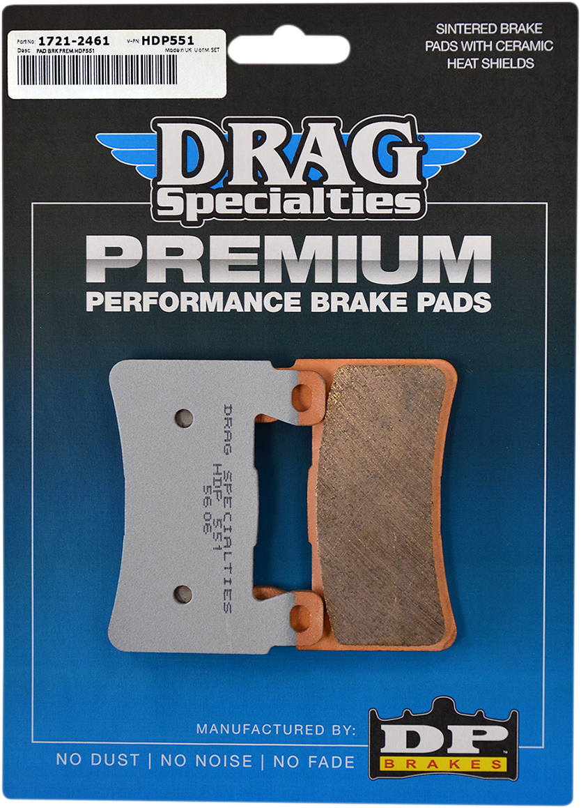 DRAG SPECIALTIES Pastillas de freno sinterizadas - Softail HDP551