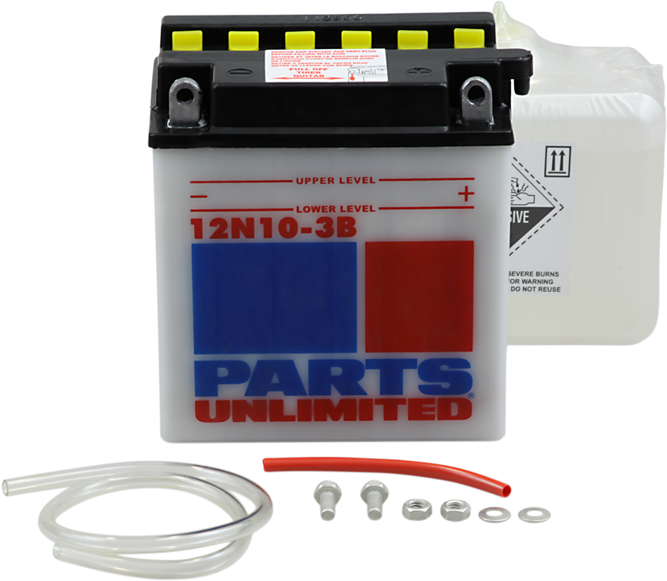 Parts Unlimited Battery - 12n10-3b 12n10-3b-Fp