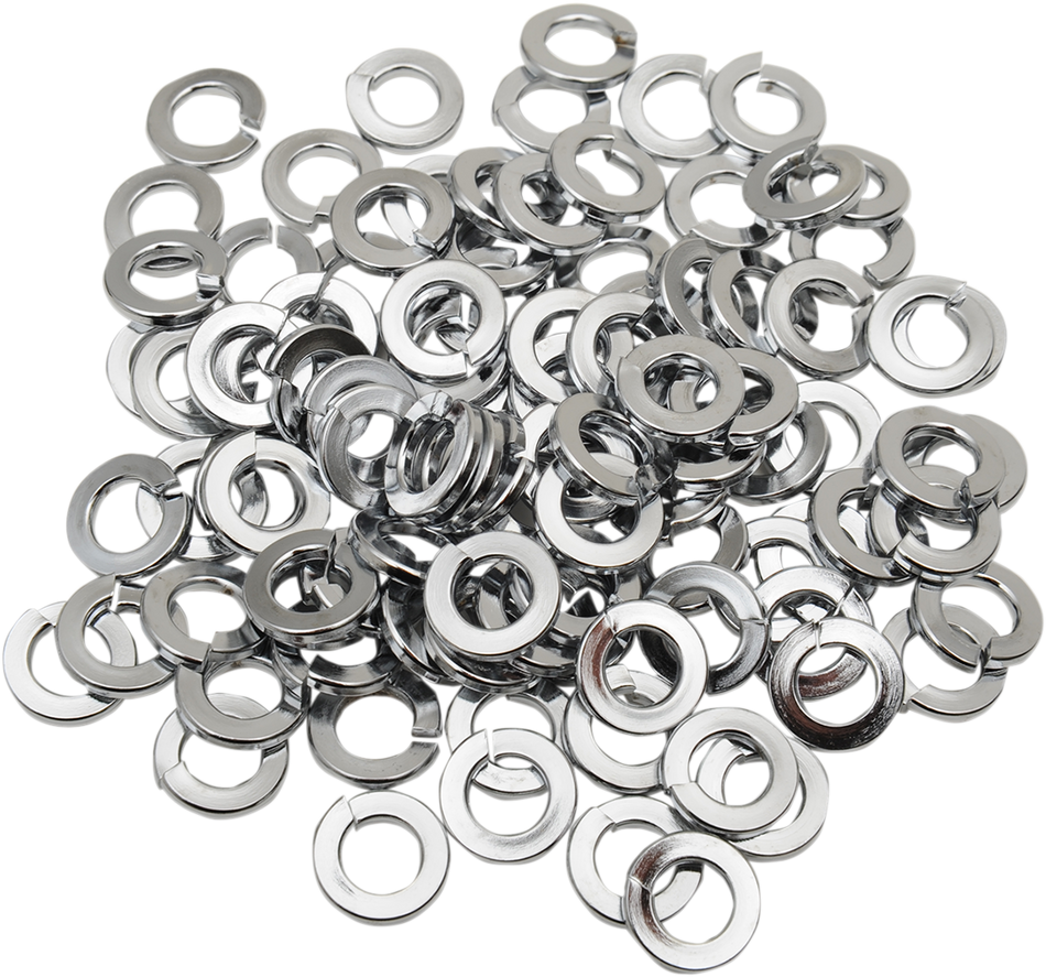 DRAG SPECIALTIES Washers - Lock - 1/4" - Chrome MPB171