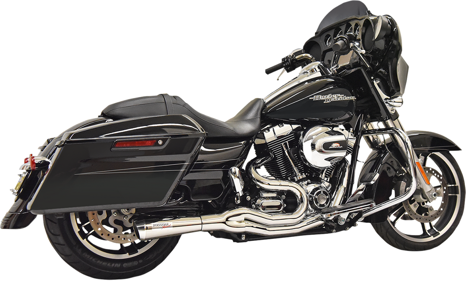 BASSANI XHAUST Road Rage II 2-Into-1 Mid-Length Exhaust System - Chrome 1F62C