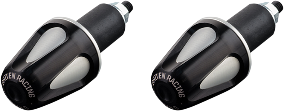 DRIVEN RACING Bar End Weight - Black/Silver DXB-BK2