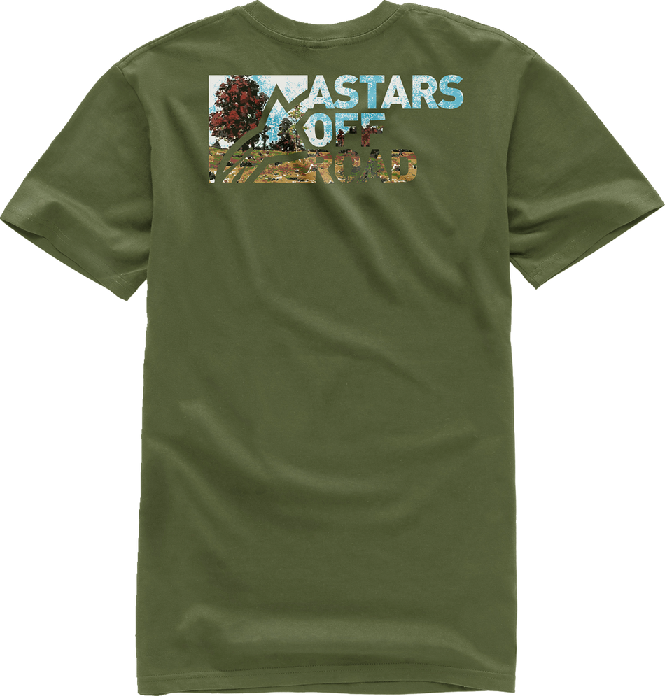 ALPINESTARS Painted T-Shirt - Military Green - Medium 1232-72224-690M