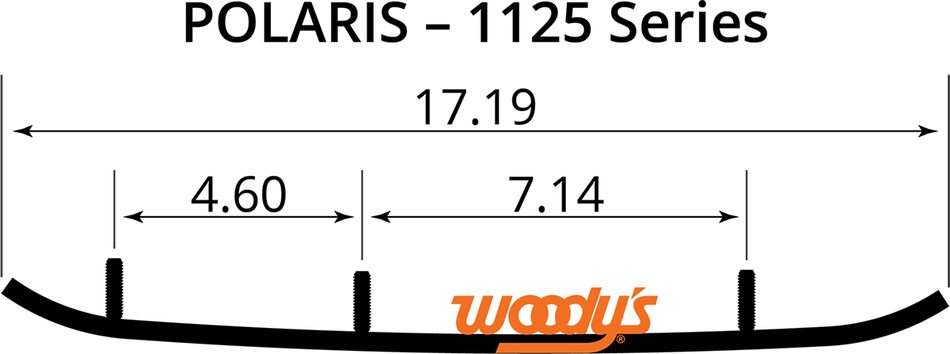 WOODY'S Wear Bar - Trail Blazer IV Flat-Top - 6" - 60 TPI4-1125