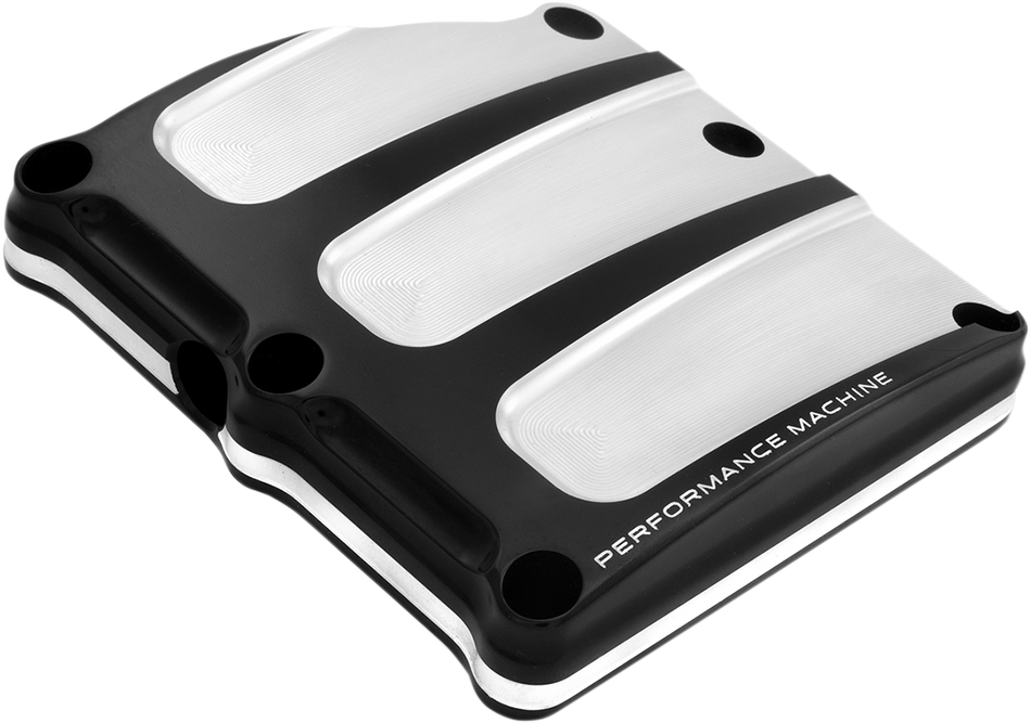 PERFORMANCE MACHINE (PM) Transmission Cover - Contrast Cut - Scallop 0203-2018-BM