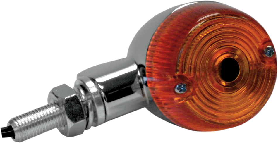 K&S TECHNOLOGIES Marker Light - Single Filament - Chrome/Amber 25-8320CM