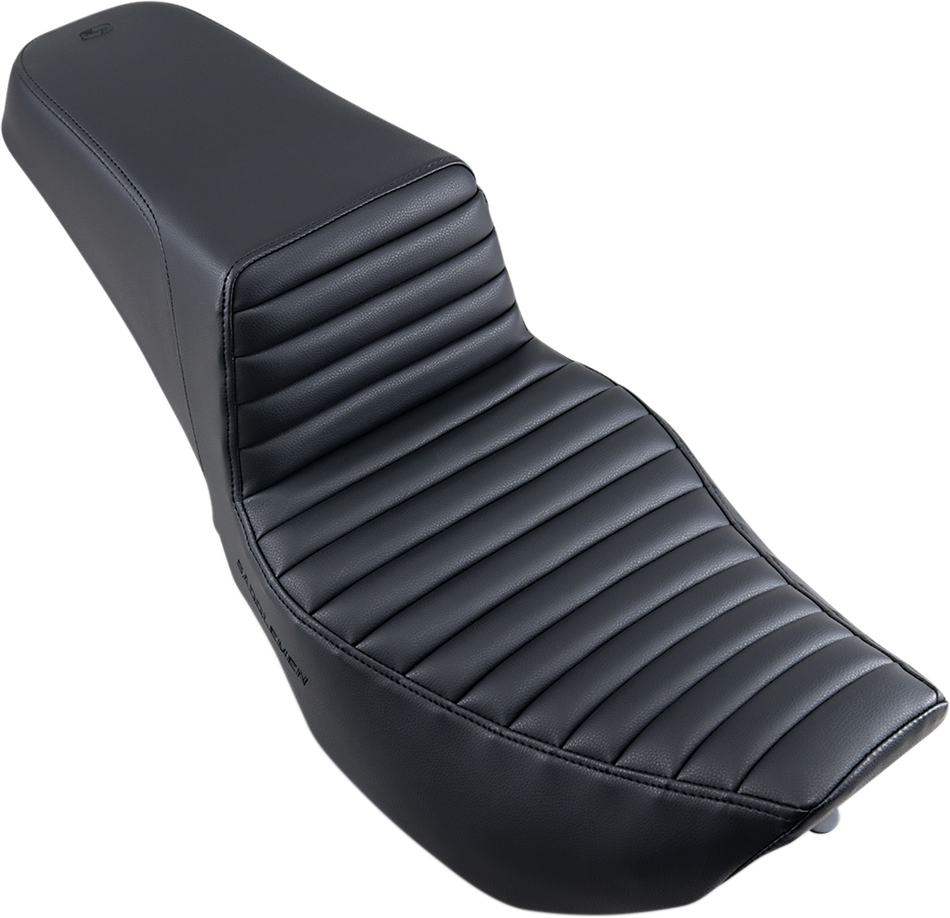 SADDLEMEN Step-Up Seat - Front Tuck-n-Roll - Black - FLHR/FLHX 897-06-171