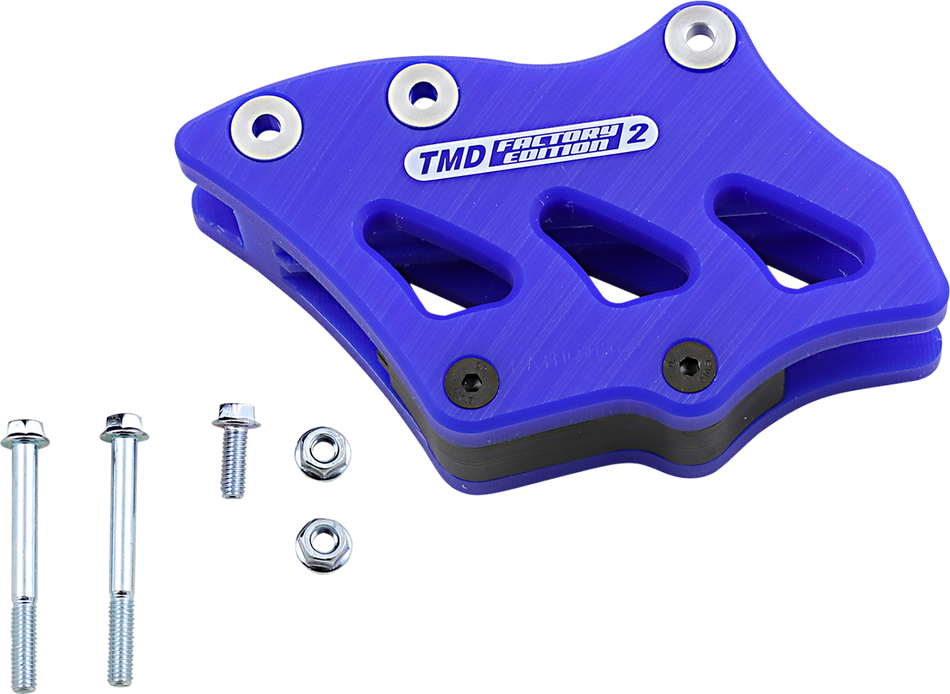 T.M. DESIGNWORKS Chain Guide - Suzuki/Yamaha - Blue RCG-SY2-BU