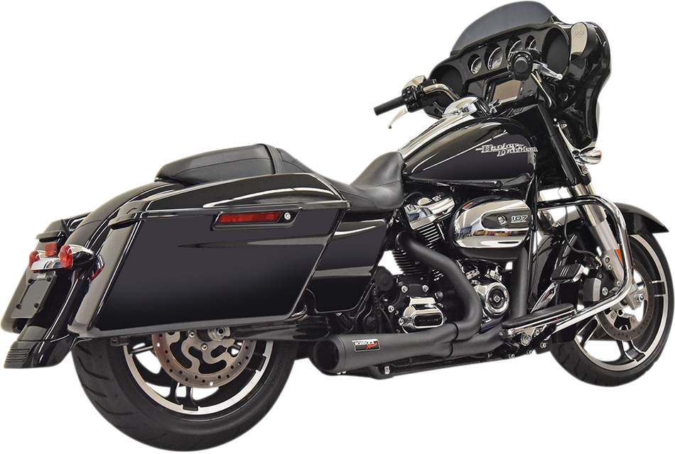 BASSANI XHAUST Short 2:1 Exhaust for FL - Black 1F42RB