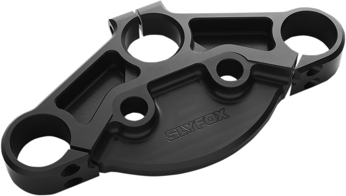 SLYFOX 49 mm Upper Triple Clamp - '14+ FLH - Black Anodized SF1000-2