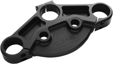 SLYFOX 49 mm Upper Triple Clamp - '14+ FLH - Black Anodized SF1000-2