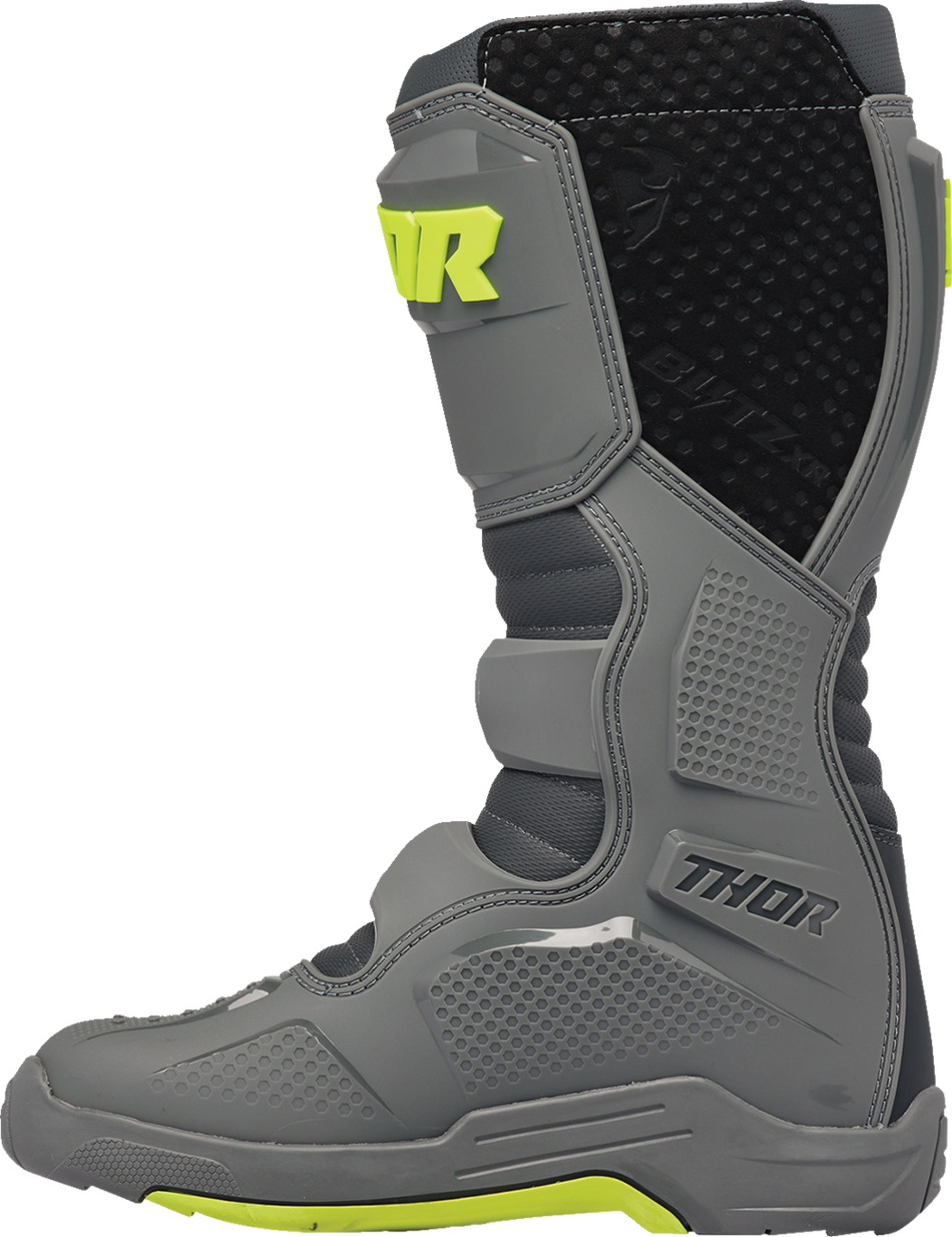 THOR Blitz XR Boots - Gray/Charcoal - Size 9 3410-3093