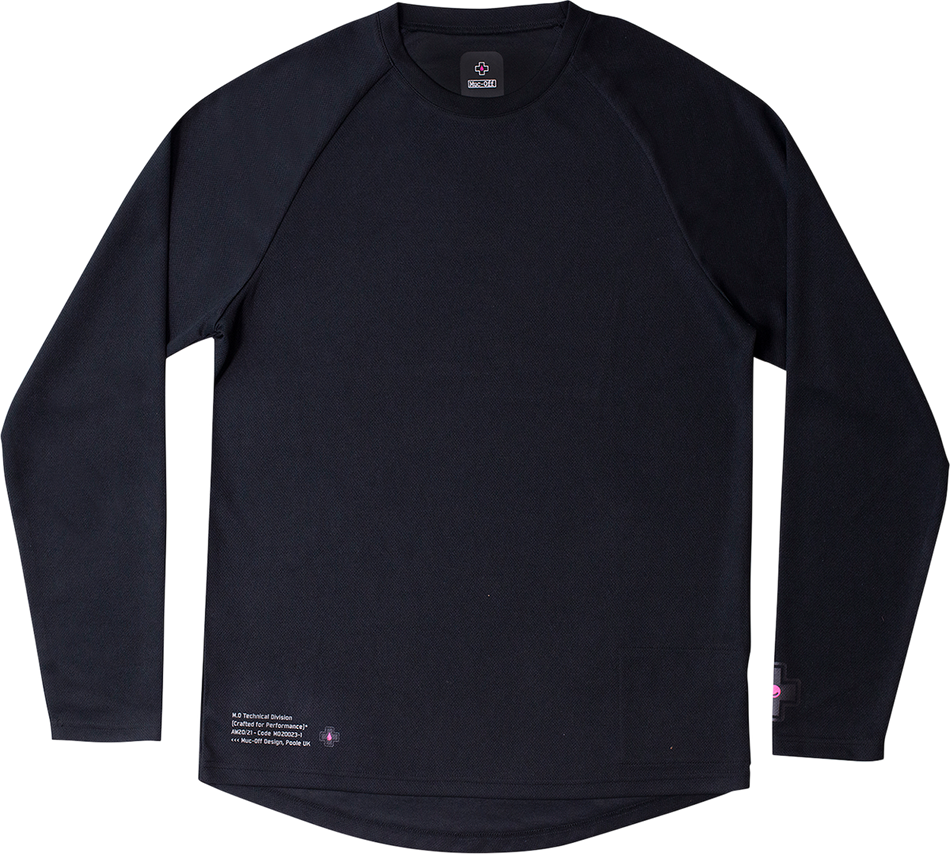 MUC-OFF USA Riders Long-Sleeve Jersey - Black - XS 20364