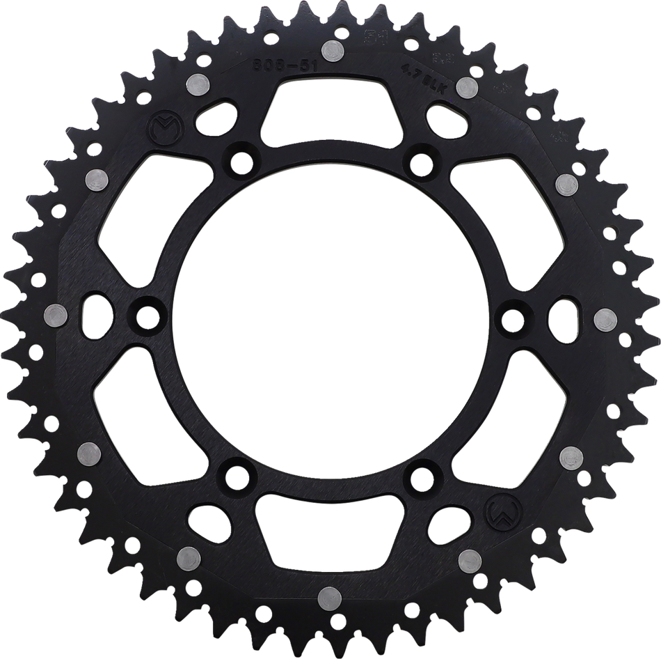 MOOSE RACING Dual Sprocket - Black - 51 Tooth 1210-808-51-10X