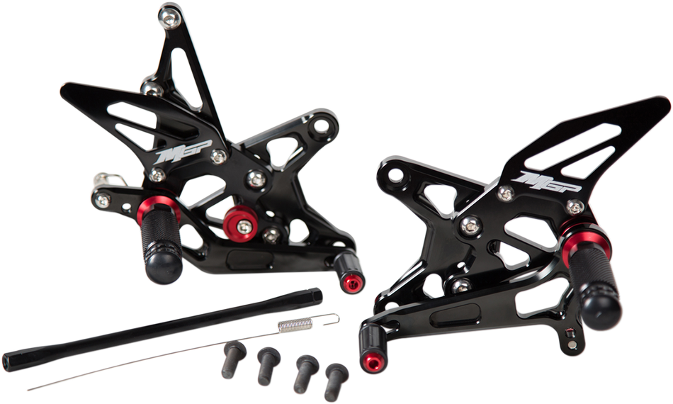 MGP MGP Rearset - Black - Kawasaki 50901-2500