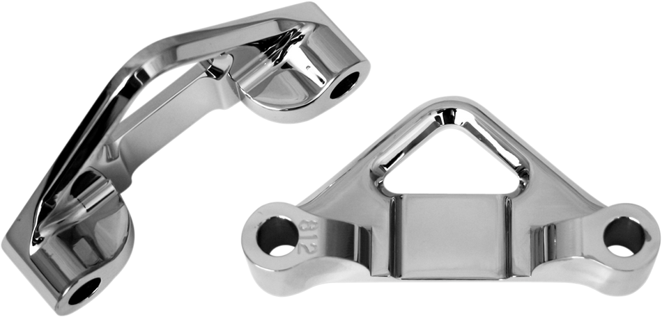 ACCUTRONIX Hot Legs/Bagger Legs Fender Spacers - Chrome - 0.8125" Spacer - For 6-3/8" Width Fender TFS41-EMF812C