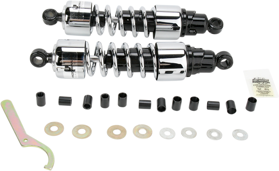 PROGRESSIVE SUSPENSION Shocks - 412 Cruiser Series - Chrome - 13" - Standard/Heavy Duty 412-4221C