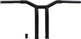 BURLY BRAND Handlebar - Dominator - Raked - 12" - Matte Black B12-6052SB