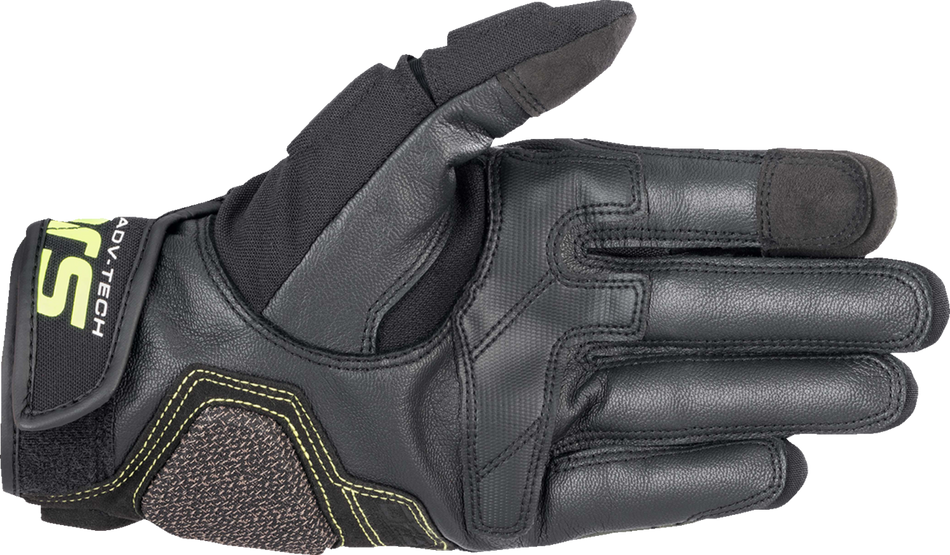 Guantes ALPINESTARS Halo - Negro bosque/Amarillo fluo - Grande 3504822-6085-L 