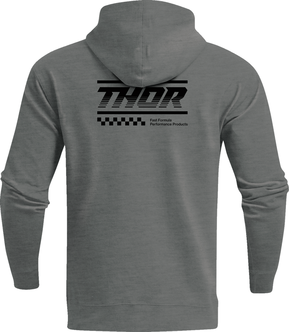 THOR Formula Zip-Up Fleece Sweatshirt - Heather Gunmetal - Small 3050-6663