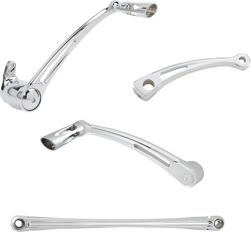 ARLEN NESS Deep Cut Foot Control Kit w/ Toe Shifter - Chrome 420-109