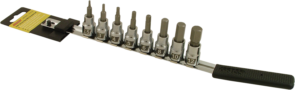 CRUZTOOLS Hex Socket Set - Metric ME38HBS