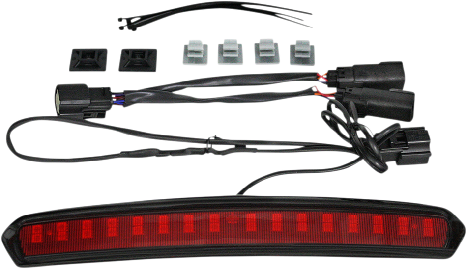 CUSTOM DYNAMICS Tour Pack Lid Light - Black/Red CD-TP-LID-BR