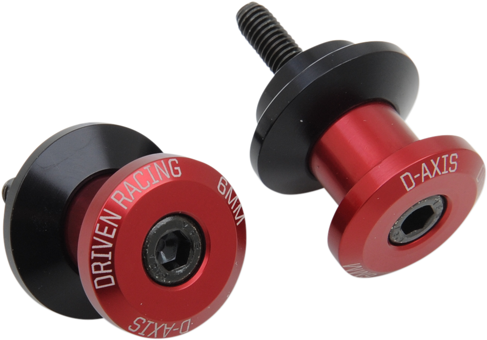 DRIVEN RACING D-Axis Spools - Red - 6 mm DXS-6 RD