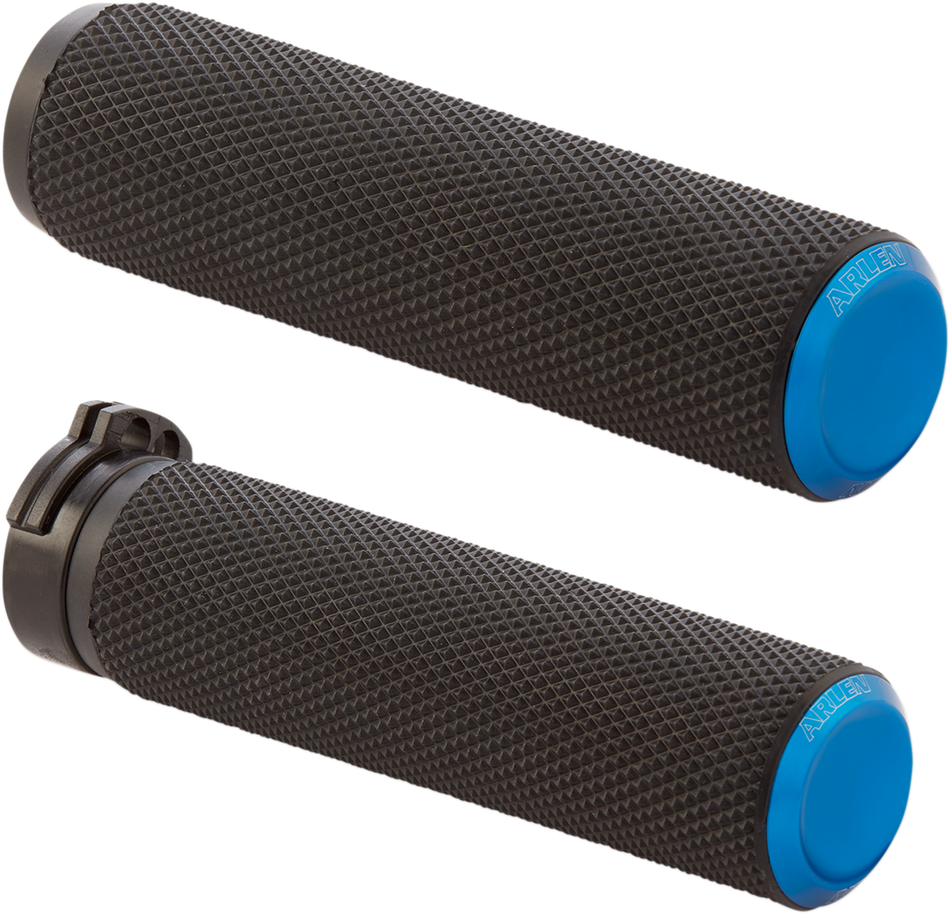 ARLEN NESS Grips - Knurled - Cable - Blue 07-335