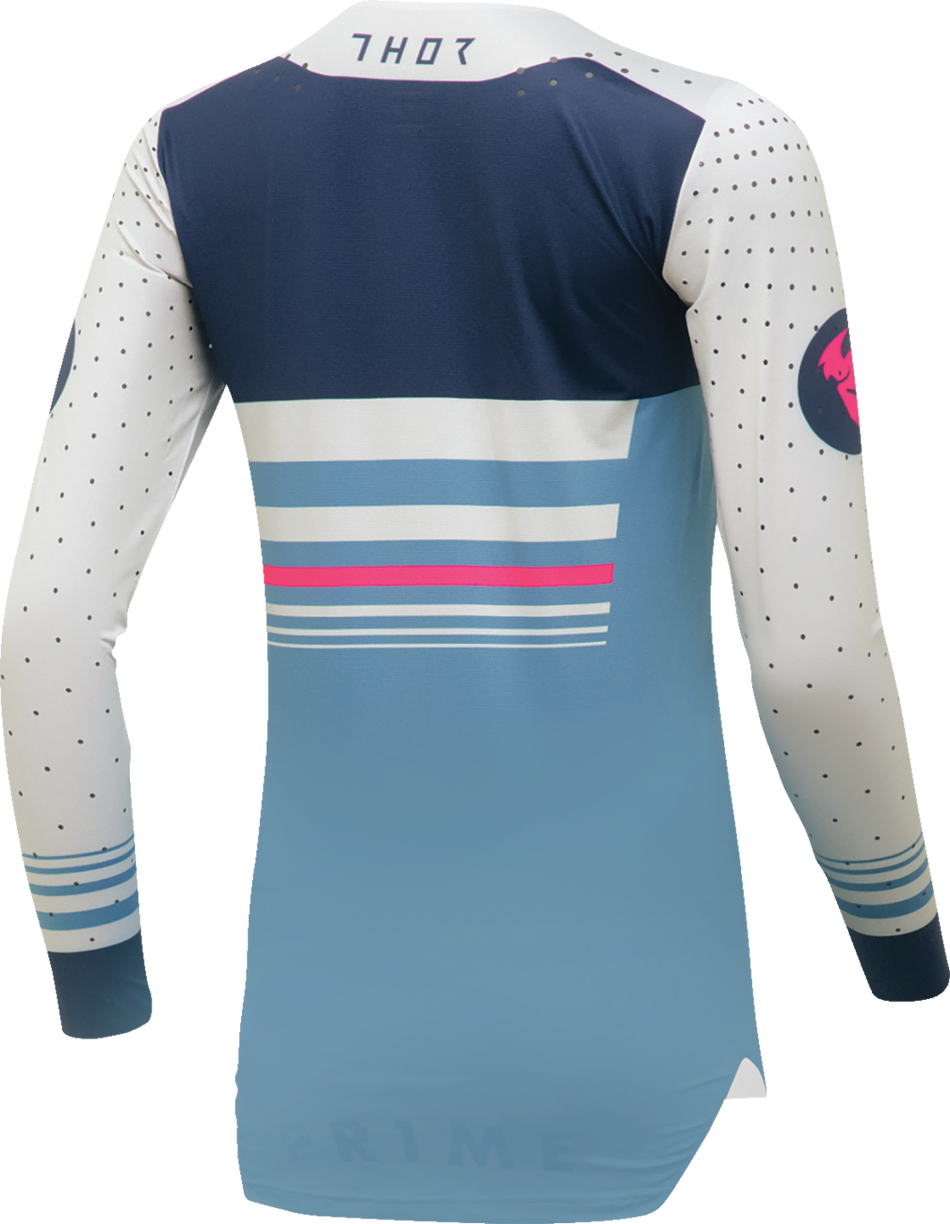 THOR Women's Prime Blaze Jersey - Blue/White - XS 2911-0283