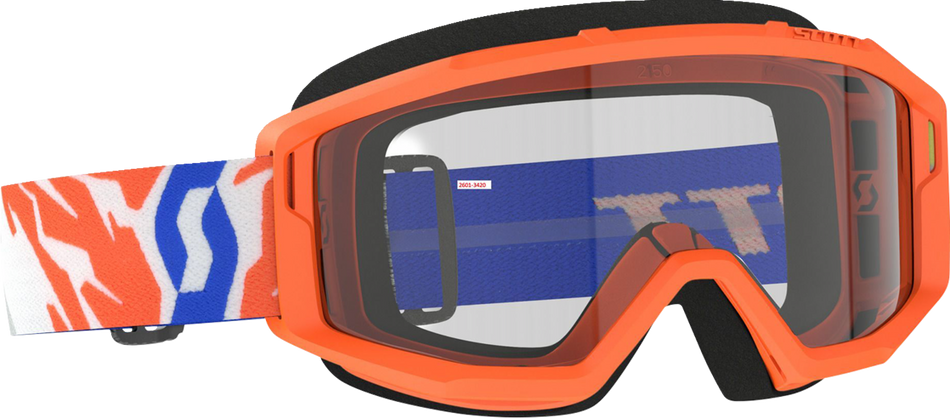 SCOTT Youth Primal Goggles - Orange - Clear 4030260036043