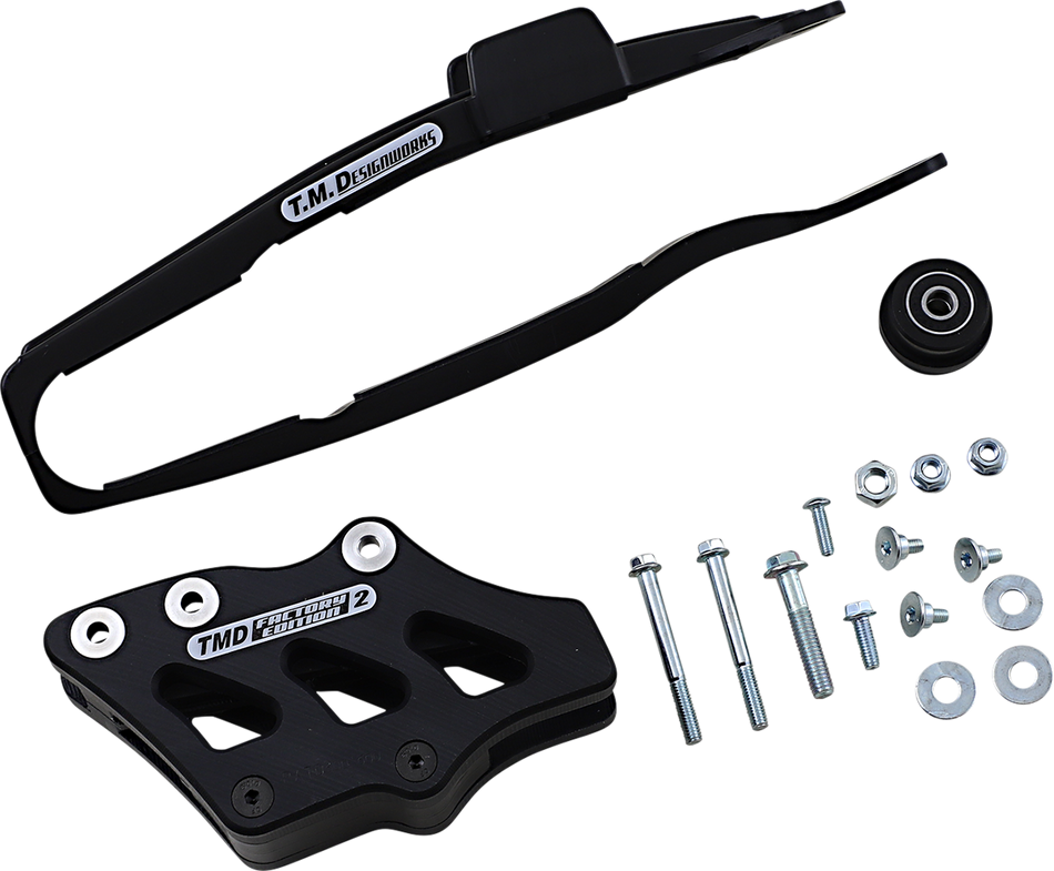 T.M. DESIGNWORKS Chain Guide/Slider - Yamaha - Black YCP-OR8-BK