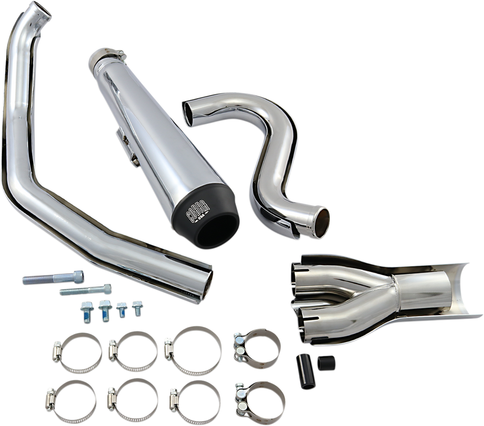 COBRA El Diablo Exhaust - Chrome - '88-'06 Softail 6485