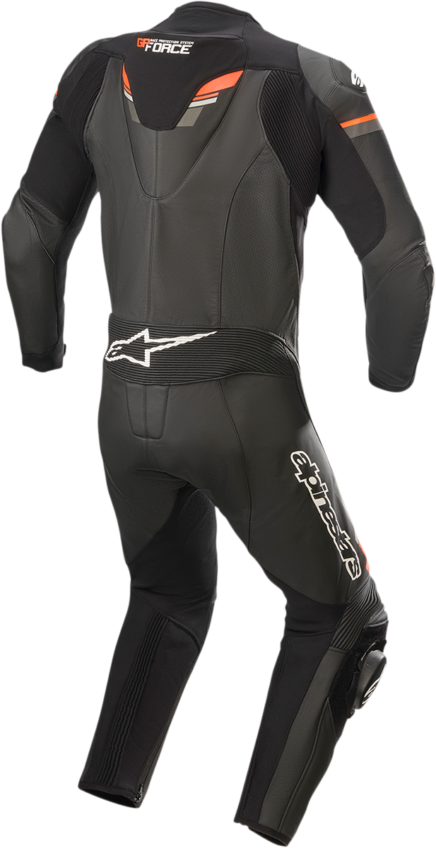 ALPINESTARS GP Force Chaser 1-teiliger Lederanzug - Schwarz/Rot fluoreszierend - US 44 / EU 54 3150321-1030-54