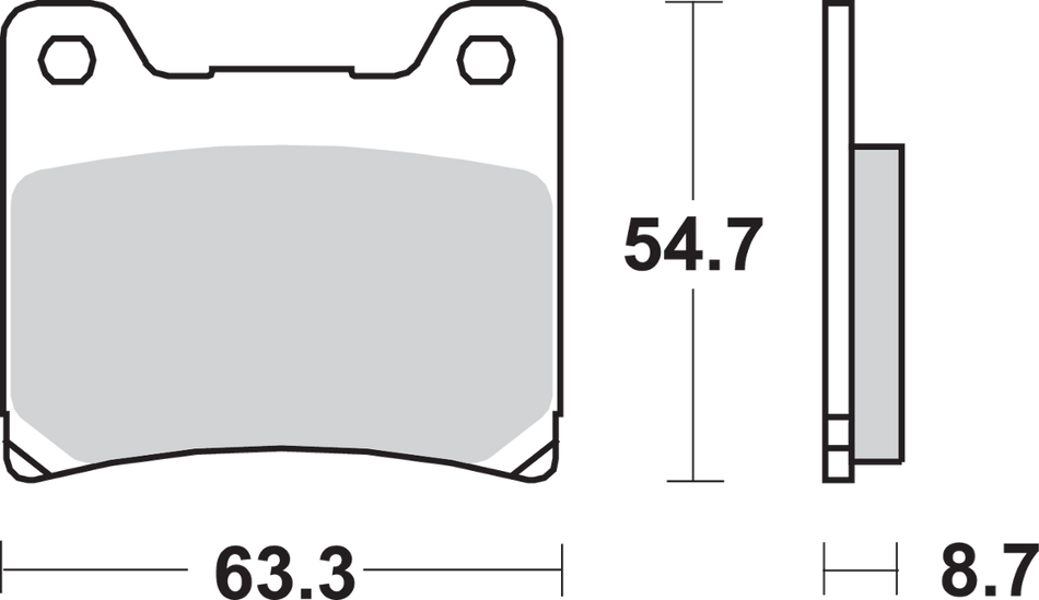 SBS HS Brake Pads - XV 750 Virago - 555HS 555HS