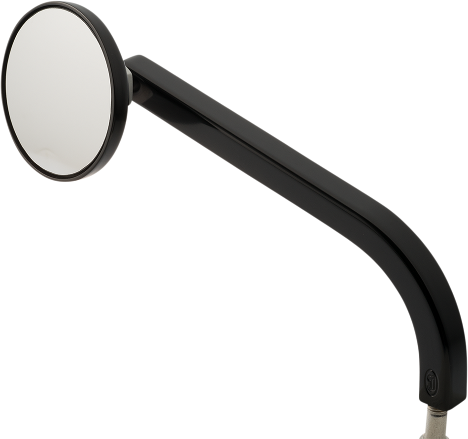 JOKER MACHINE Mirror - No. 2 Standard - Side View - Round - Black - Left 03-052-1L