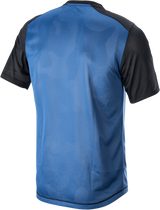 Camiseta ALPINESTARS Alps 4.0 V2 - Manga corta - Azul/Negro/Plata - Pequeña 1765922-7318-SM 
