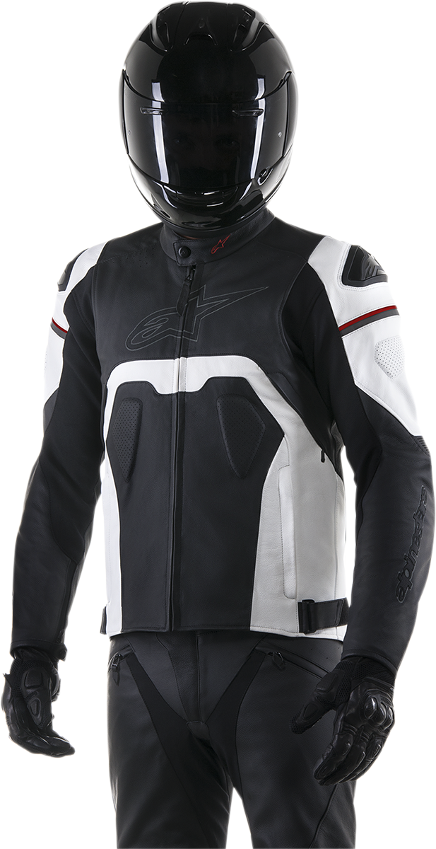 ALPINESTARS Core Leather Jacket - Black/White - US 46 / EU 56 3101316-12-56