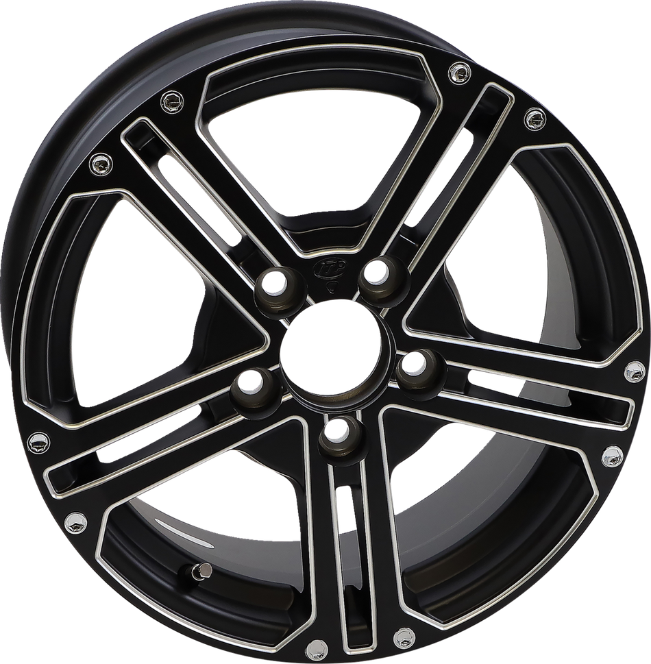 ITP Wheel - SS212 Alloy - Front/Rear - Milled Black - 15x7 - 5/4.5 - 6+1 (+61.8mm) 1522761727B