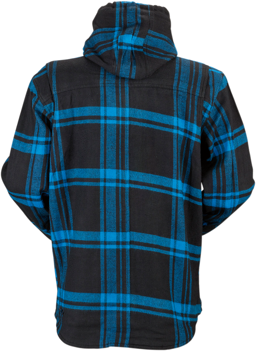 Z1R Timber Flannel Shirt - Black/Blue - Large 3040-2842