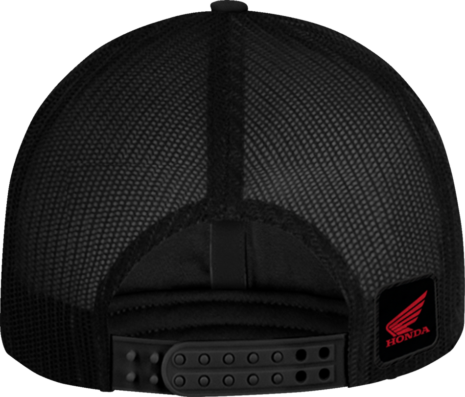 HONDA APPAREL Honda Wing Flat Bill Hat - Black/Red NP21A-H3170