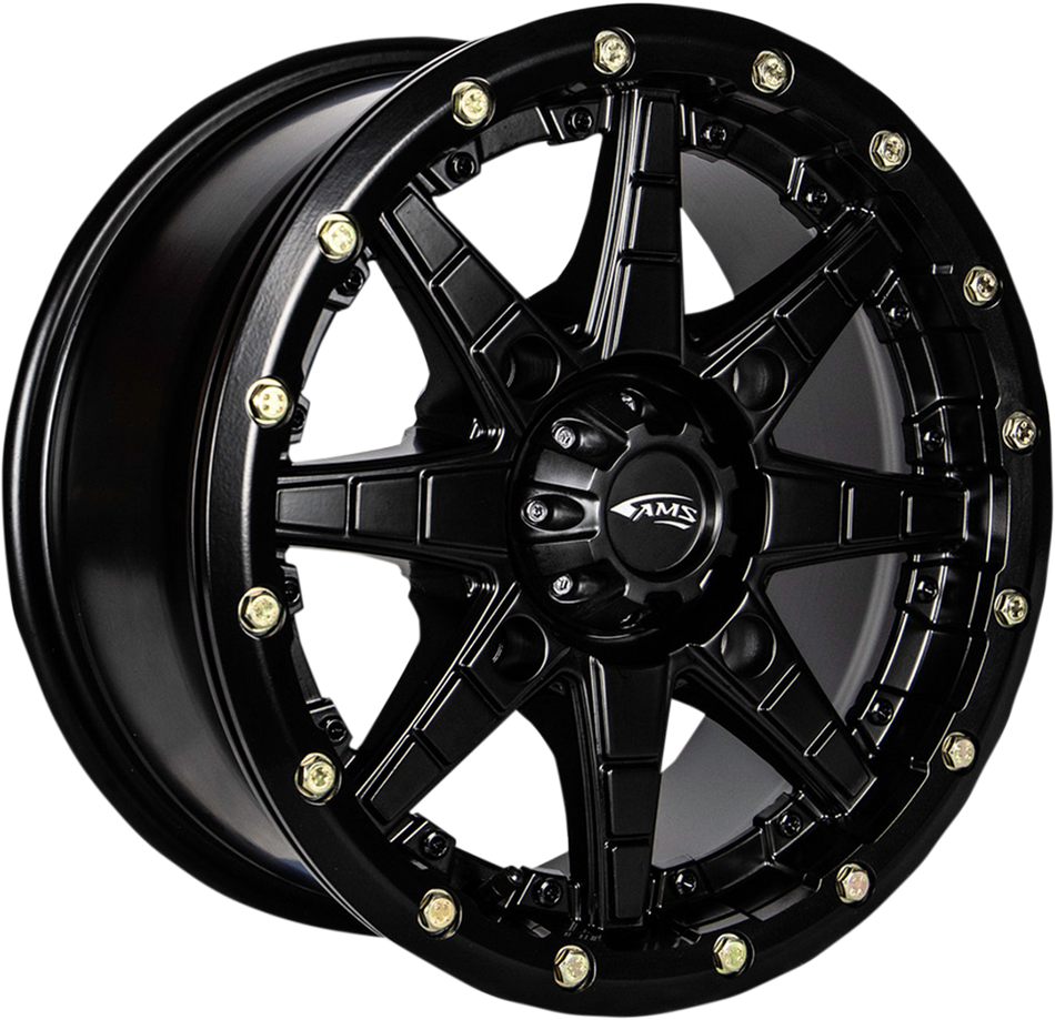 AMS Roll'n 106 Wheel - Front/Rear - Black - 14x7 - 4/110 - 5+2 4752-046AS