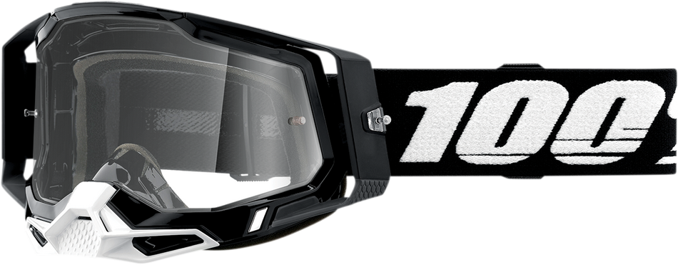 100% Racecraft 2 Goggles - Black - Clear 50009-00001