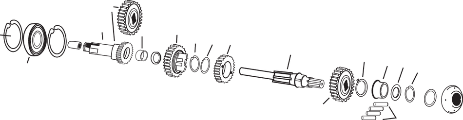 DRAG SPECIALTIES Transmission Bearing 6207-2RS