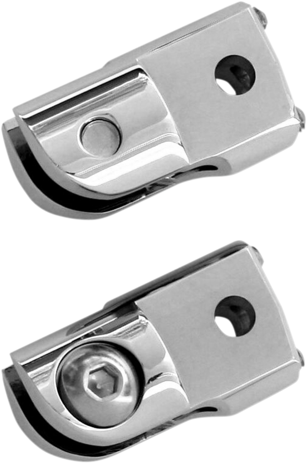 ACCUTRONIX Rear Footpeg Adapter - Chrome FPMT401-C