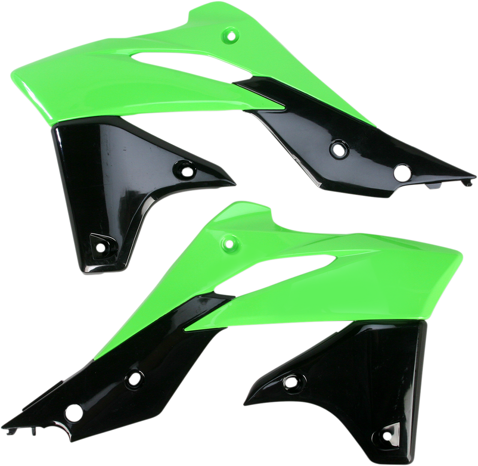 ACERBIS Radiator Shrouds - Green/Black 2314161089